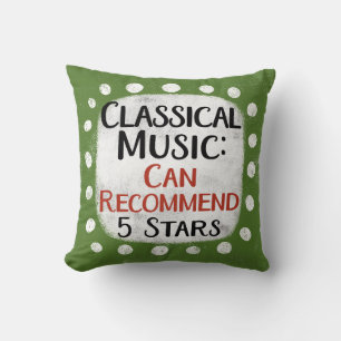 Almofada Travesseiro decorativo Classic Music Review 5 Star