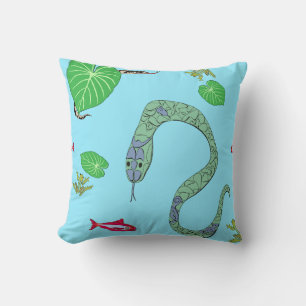Almofada Travesseiro decorativo cobra
