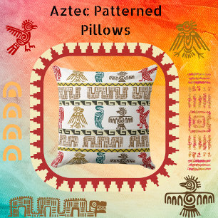 Almofada Travesseiro decorativo Colorido de Arte e Símbolos
