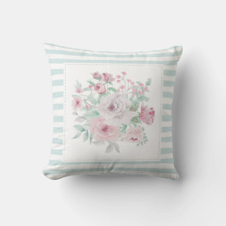 Almofada Travesseiro decorativo com barra de Cinza fina com