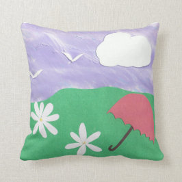Almofada Travesseiro decorativo com cena externa