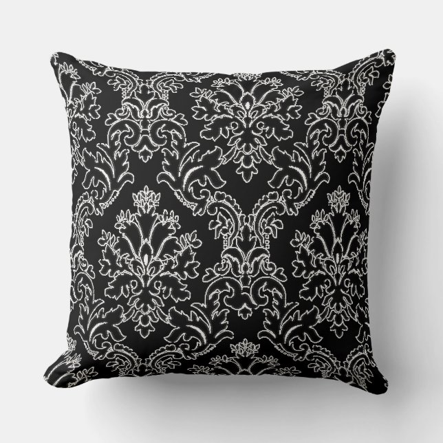 Almofada Travesseiro Decorativo com Desenho Damask (Frente)