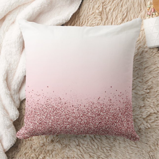 Almofada Travesseiro Decorativo com Design de Brilho Rosa (Cobertor)