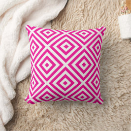 Almofada Travesseiro Decorativo com Diamantes Rosa Choque