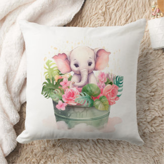 Almofada Travesseiro decorativo com elefante fofo, Travesse
