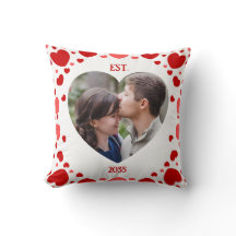 Travesseiro Decorativo com Foto de Coração Present