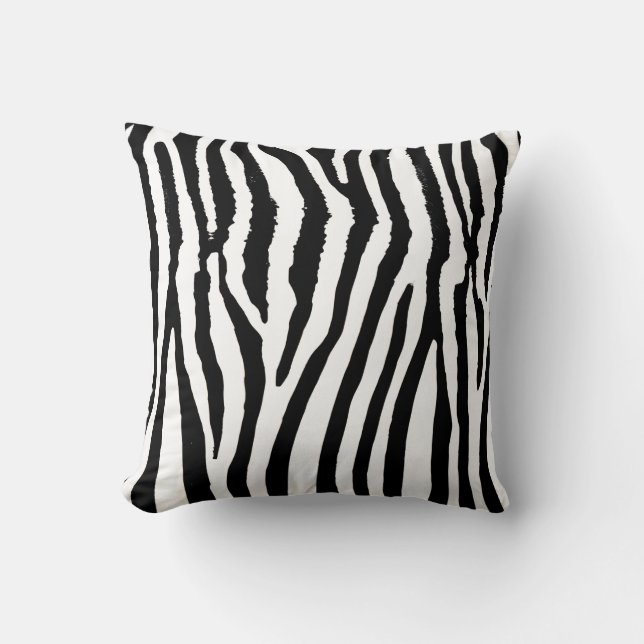 Almofada Travesseiro decorativo com impressão zebra (Frente)