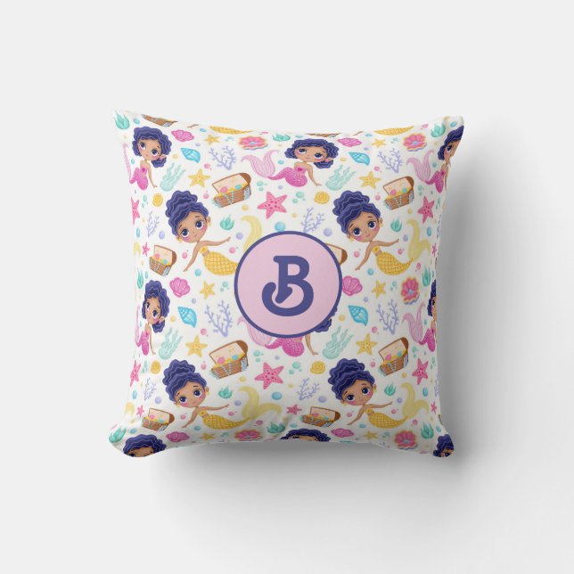 Almofada Travesseiro decorativo com Monograma de Vida Úmida (Frente)