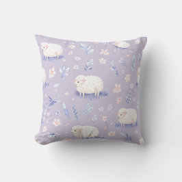 Almofada Travesseiro Decorativo com Ovelhas Pastéis Fofas e