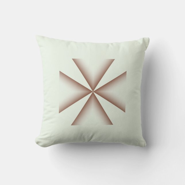 Almofada Travesseiro Decorativo com Padrão Geométrico Sombr (Frente)