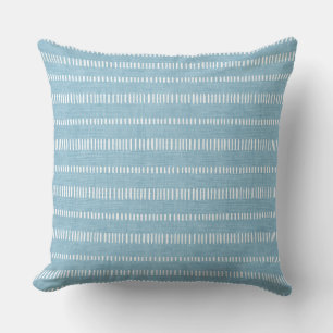 Almofada Travesseiro decorativo com risca azul clara