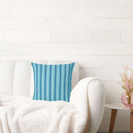 Almofada Travesseiro decorativo com risca azul de tendência