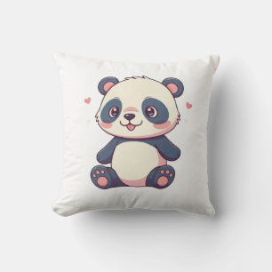 Almofada travesseiro decorativo com um bebê doce panda desi