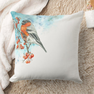 Almofada Travesseiro decorativo com Watercolor Eurasian Bul