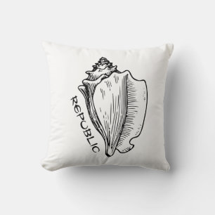 Almofada Travesseiro decorativo Conch Republic