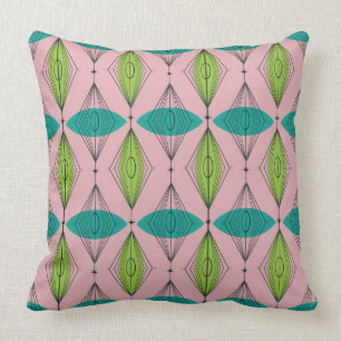 Almofada Travesseiro decorativo cor-de-rosa atômico de Oge