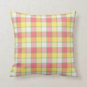 Almofada Travesseiro decorativo cor-de-rosa e amarelo