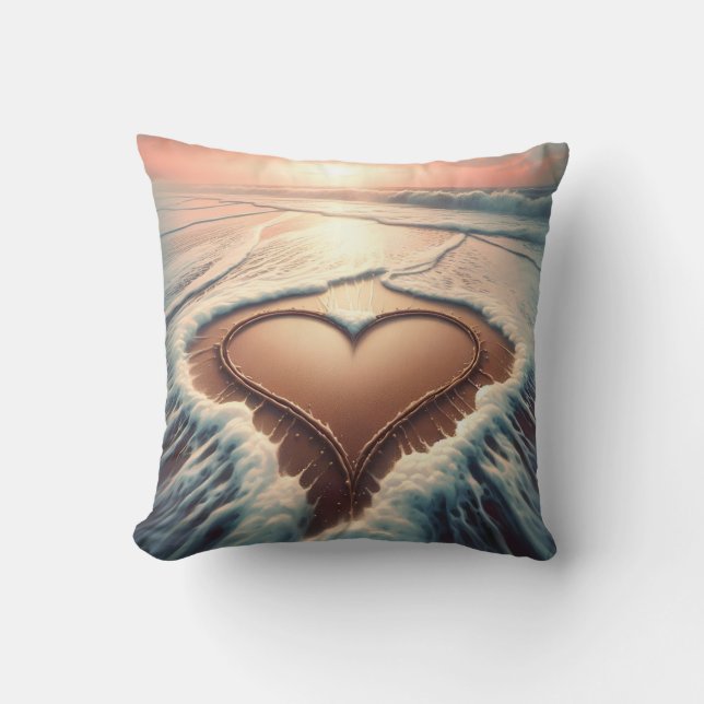 Almofada travesseiro decorativo "Coração de Graça" (Frente)