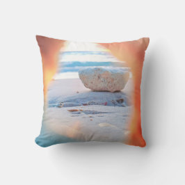 Almofada Travesseiro decorativo Coral View Beach Vibes