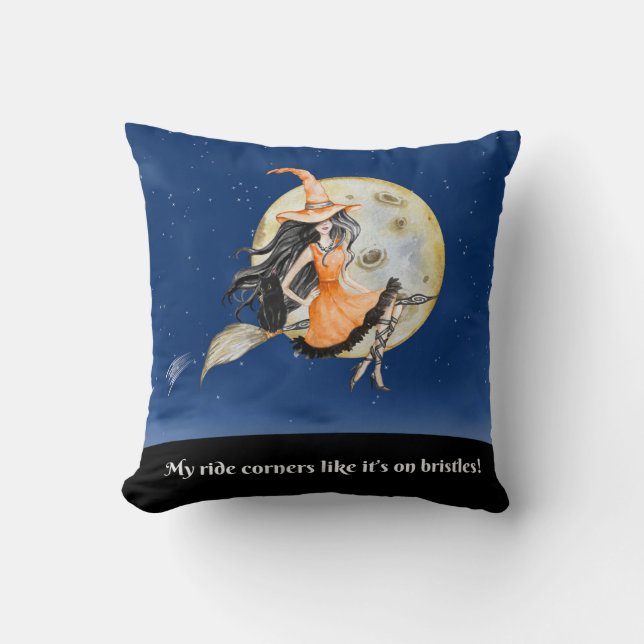 Almofada Travesseiro decorativo, corda doce da bruxa (Frente)