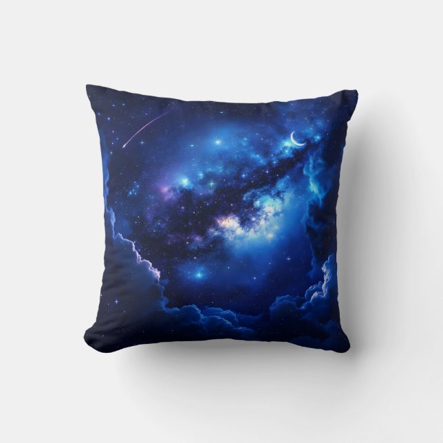 Almofada Travesseiro decorativo Cosmic Dreamscape (Frente)