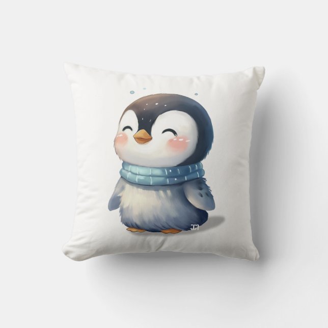 Almofada Travesseiro decorativo Cozy Penguin, Travesseiro d (Frente)