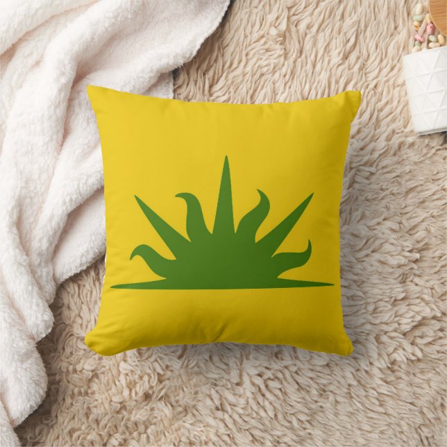 Almofada Travesseiro decorativo crachá populacional do Rein (Cobertor)