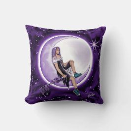 Almofada Travesseiro Decorativo Criança Lua Roxa