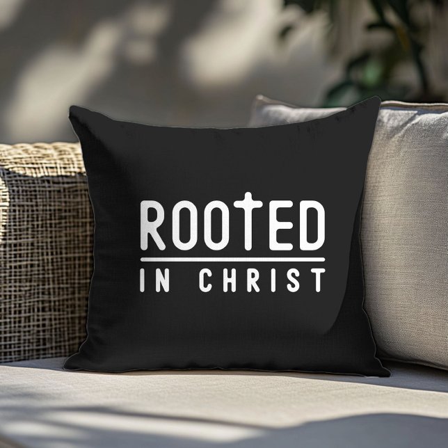 Almofada Travesseiro decorativo Cristão Negro da Farmhouse (Criador carregado)