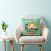 Travesseiro Decorativo Cristão Sun Beach ao ar liv