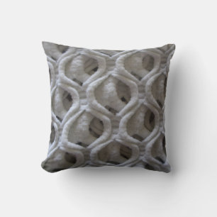 Almofada Travesseiro decorativo Crochet Look