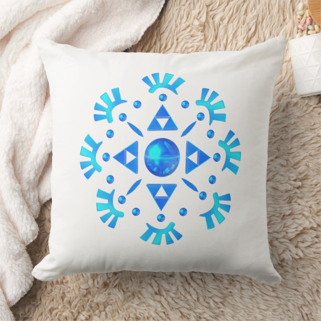 Almofada Travesseiro decorativo Crystal Snowflake (Cobertor)