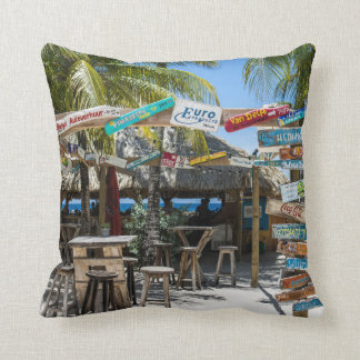 Almofada Travesseiro decorativo Curacao Beach de 16" x 16"