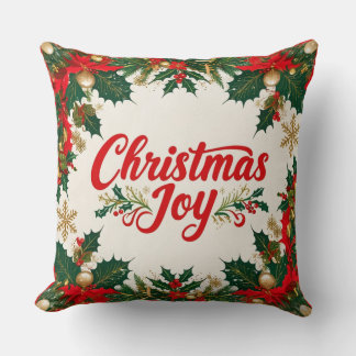 Almofada Travesseiro Decorativo da Alegria de Natal