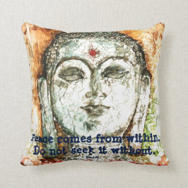 Almofada Travesseiro decorativo da arte da aguarela das