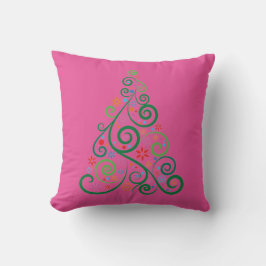Almofada Travesseiro decorativo da Árvore de Natal