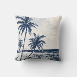 Almofada Travesseiro Decorativo da Árvore Palm de Praia