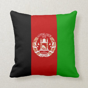 Almofada Travesseiro decorativo da bandeira de Afeganistão