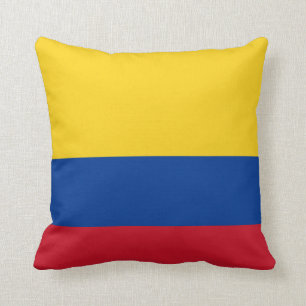 Almofada Travesseiro decorativo da bandeira de Colômbia