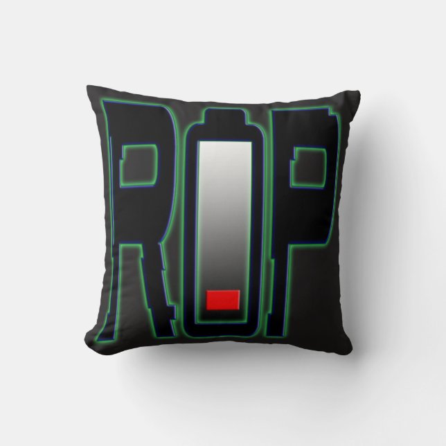 Almofada TRAVESSEIRO DECORATIVO da bateria RIP (Frente)
