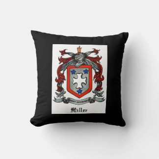 Almofada Travesseiro decorativo da crista da família Miller