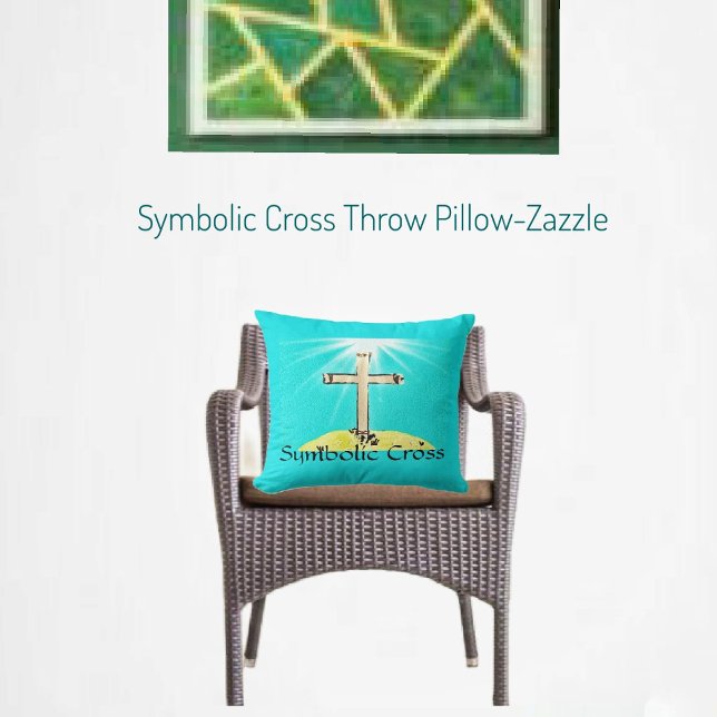 Almofada Travesseiro decorativo da Cruz Simbólica (Criador carregado)
