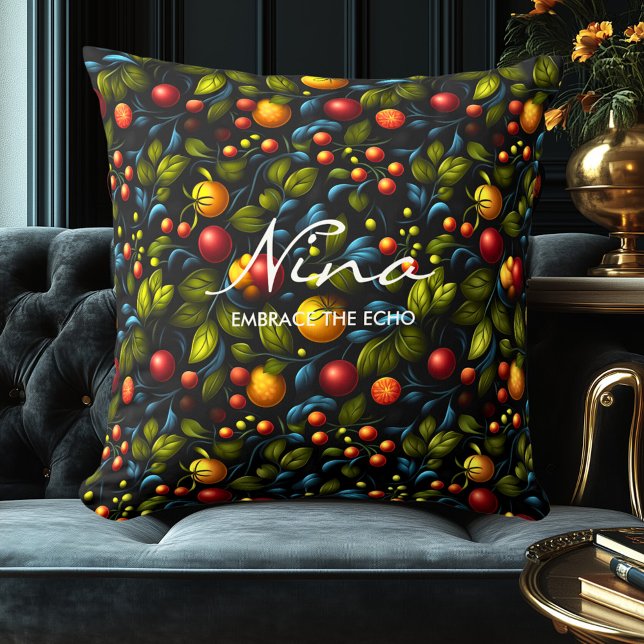 Almofada Travesseiro Decorativo Da Design Floral Inspirada  (Criador carregado)