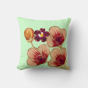 Almofada Travesseiro decorativo da Flor da Rhinestone