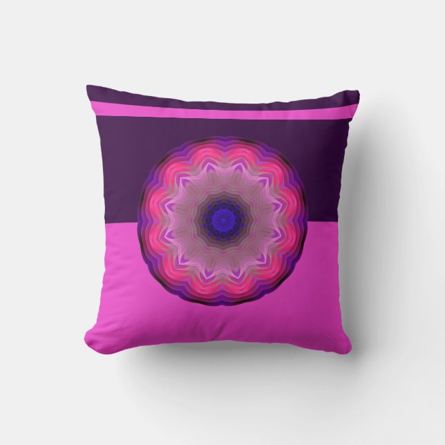 Almofada Travesseiro decorativo da mandala (Frente)