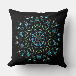 Almofada Travesseiro decorativo da mandala da pérola de