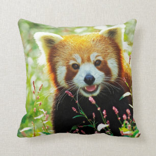 Almofada Travesseiro decorativo da panda vermelha