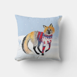 Almofada Travesseiro decorativo da Raposa de inverno