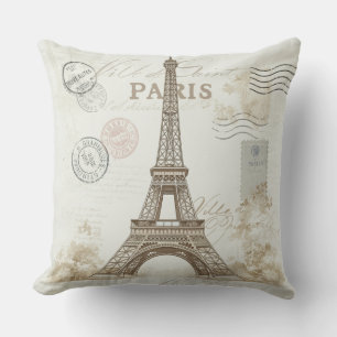Almofada Travesseiro decorativo da Torre Eiffel de Paris Vi
