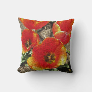 Almofada Travesseiro decorativo da tulipa do mosaico